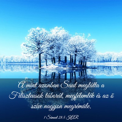 Picture 03 - 1 Sámuel 28:5 KAR - A mint azonban Saul meglátta a Filiszteusok - Bible Verse Picture