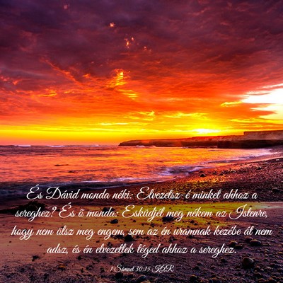 Picture 03 - 1 Sámuel 30:15 KAR - És Dávid monda néki: Elvezetsz-é minket ahhoz - Bible Verse Picture