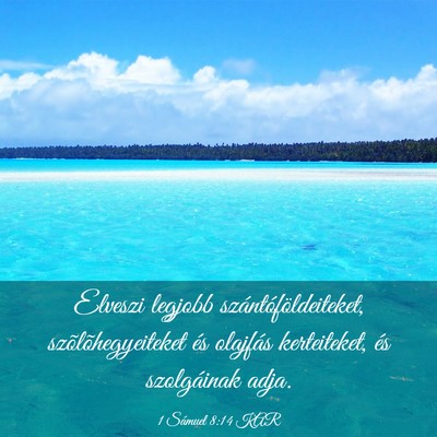 Picture 03 - 1 Sámuel 8:14 KAR - Elveszi legjobb szántóföldeiteket, - Bible Verse Picture