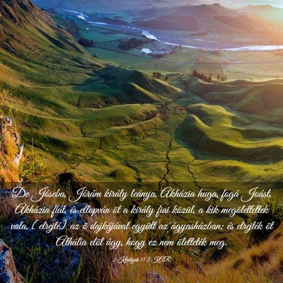 Picture 03 - 2 Királyok 11:2 KAR - De Jóseba, Jórám király leánya, Akházia - Bible Verse Picture