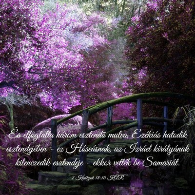 Picture 03 - 2 Királyok 18:10 KAR - És elfoglalta három esztendõ mulva, Ezékiás - Bible Verse Picture
