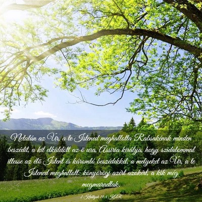 Picture 03 - 2 Királyok 19:4 KAR - Netalán az Úr, a te Istened meghallotta - Bible Verse Picture