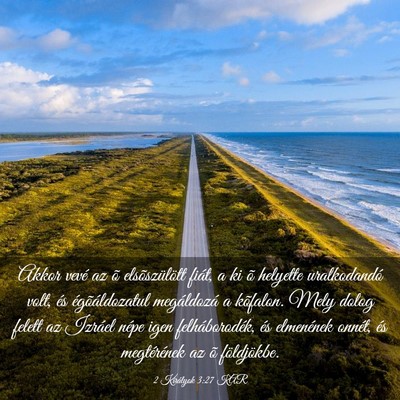 Picture 03 - 2 Királyok 3:27 KAR - Akkor vevé az õ elsõszülött fiát, a ki õ - Bible Verse Picture