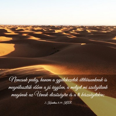 Picture 03 - 2 Korinthus 8:19 KAR - Nemcsak pedig, hanem a gyülekezetek - Bible Verse Picture