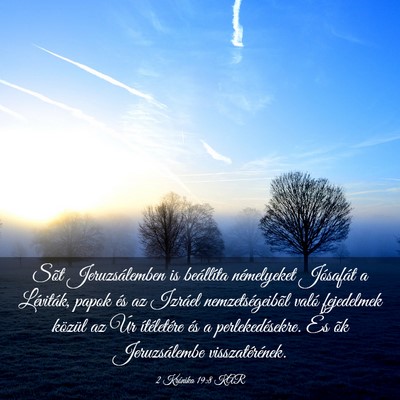 Picture 03 - 2 Krónika 19:8 KAR - Sõt Jeruzsálemben is beállíta némelyeket - Bible Verse Picture