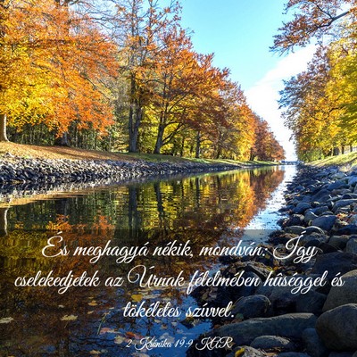 Picture 03 - 2 Krónika 19:9 KAR - És meghagyá nékik, mondván: Így - Bible Verse Picture