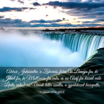 Picture 03 - 2 Krónika 20:14 KAR - Akkor Jaházielre, a Zakariás fiára (ki Benája - Bible Verse Picture