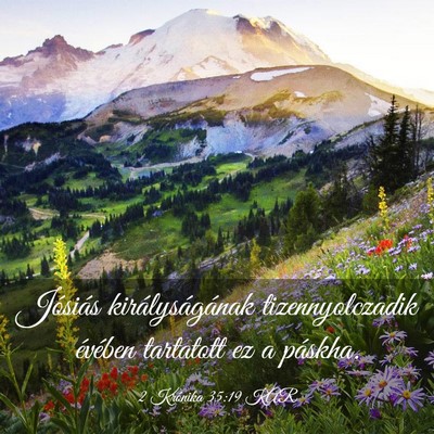 Picture 03 - 2 Krónika 35:19 KAR - Jósiás királyságának tizennyolczadik - Bible Verse Picture