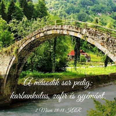 Picture 03 - 2 Mózes 28:18 KAR - A második sor pedig: karbunkulus, zafir és - Bible Verse Picture