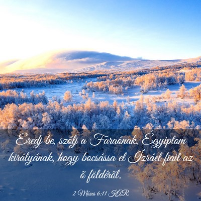 Picture 03 - 2 Mózes 6:11 KAR - Eredj be, szólj a Faraónak, Égyiptom - Bible Verse Picture