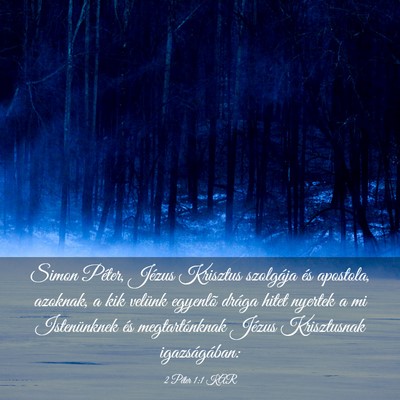 Picture 03 - 2 Péter 1:1 KAR - Simon Péter, Jézus Krisztus szolgája és - Bible Verse Picture