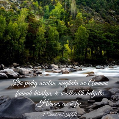 Picture 03 - 2 Sámuel 10:1 KAR - Lõn pedig azután, meghala az Ammon fiainak - Bible Verse Picture