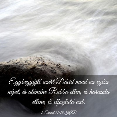 Picture 03 - 2 Sámuel 12:29 KAR - Egybegyûjté azért Dávid mind az egész - Bible Verse Picture