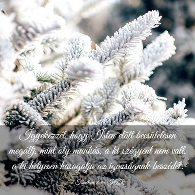 Picture 03 - 2 Timóteus 2:15 KAR - Igyekezzél, hogy Isten elõtt becsületesen - Bible Verse Picture