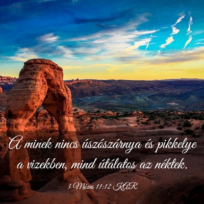 Picture 03 - 3 Mózes 11:12 KAR - A minek nincs úszószárnya és pikkelye a - Bible Verse Picture