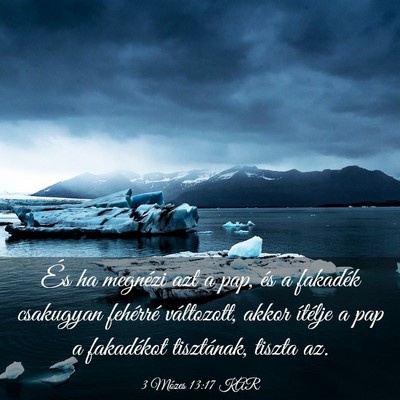 Picture 03 - 3 Mózes 13:17 KAR - És ha megnézi azt a pap, és a fakadék - Bible Verse Picture