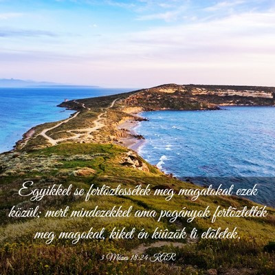 Picture 03 - 3 Mózes 18:24 KAR - Egyikkel se fertõztessétek meg magatokat ezek - Bible Verse Picture