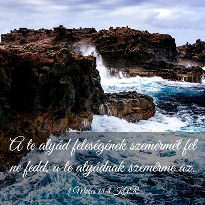 Picture 03 - 3 Mózes 18:8 KAR - A te atyád feleségének szemérmét fel ne - Bible Verse Picture