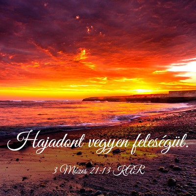 Picture 03 - 3 Mózes 21:13 KAR - Hajadont vegyen - Bible Verse Picture