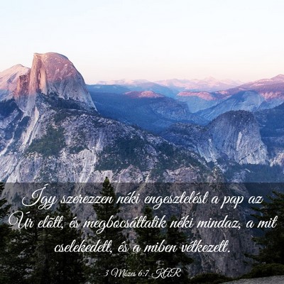 Picture 03 - 3 Mózes 6:7 KAR - Így szerezzen néki engesztelést a pap az Úr - Bible Verse Picture