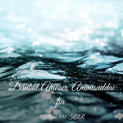 Picture 03 - 4 Mózes 1:12 KAR - Dánból Ahiézer, Ammisaddai - Bible Verse Picture