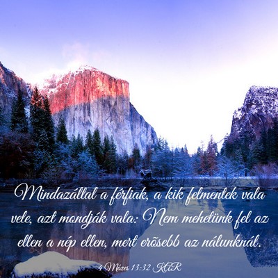 Picture 03 - 4 Mózes 13:32 KAR - Mindazáltal a férfiak, a kik felmentek vala - Bible Verse Picture