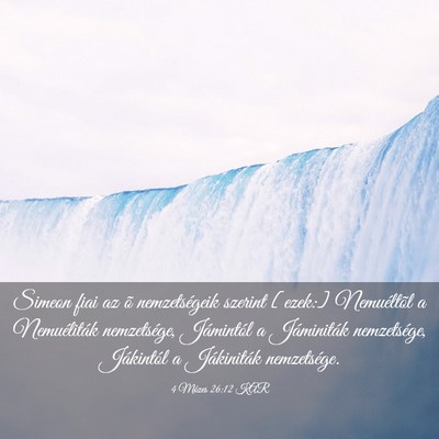 Picture 03 - 4 Mózes 26:12 KAR - Simeon fiai az õ nemzetségeik szerint [ezek:] - Bible Verse Picture