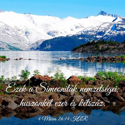 Picture 03 - 4 Mózes 26:14 KAR - Ezek a Simeoniták nemzetségei: huszonkét ezer - Bible Verse Picture