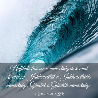 Picture 03 - 4 Mózes 26:48 KAR - Nafthali fiai az õ nemzetségeik szerint [ezek:] - Bible Verse Picture