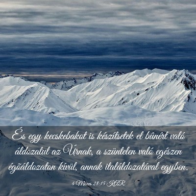 Picture 03 - 4 Mózes 28:15 KAR - És egy kecskebakot is készítsetek el bûnért - Bible Verse Picture