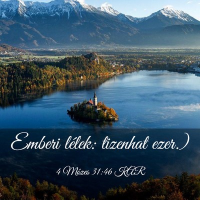 Picture 03 - 4 Mózes 31:46 KAR - Emberi lélek: tizenhat - Bible Verse Picture
