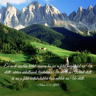 Picture 03 - 4 Mózes 32:22 KAR - És csak azután tértek vissza, ha az a föld - Bible Verse Picture
