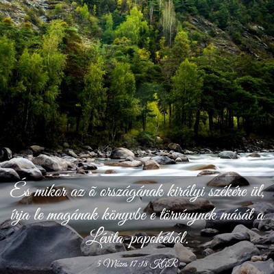 Picture 03 - 5 Mózes 17:18 KAR - És mikor az õ országának királyi székére - Bible Verse Picture