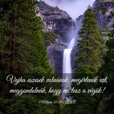 Picture 03 - 5 Mózes 32:29 KAR - Vajha eszesek volnának, megértenék ezt, - Bible Verse Picture