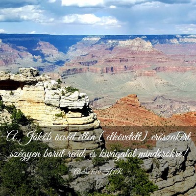 Picture 03 - Abdiás 1:10 KAR - A Jákób öcséd ellen [elkövetett] - Bible Verse Picture