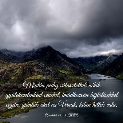 Picture 03 - Apostolok 14:23 KAR - Miután pedig választottak nékik - Bible Verse Picture
