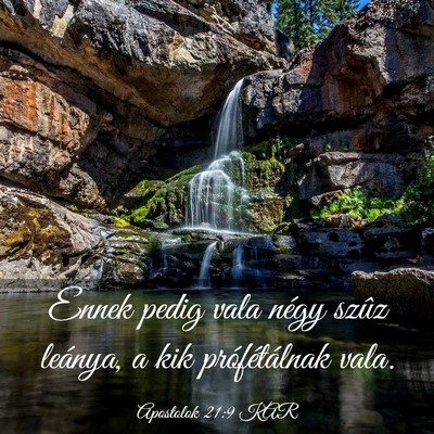 Picture 03 - Apostolok 21:9 KAR - Ennek pedig vala négy szûz leánya, a kik - Bible Verse Picture
