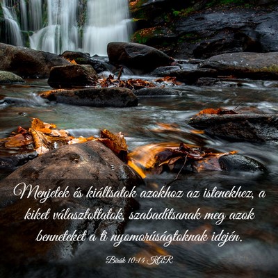 Picture 03 - Bírák 10:14 KAR - Menjetek és kiáltsatok azokhoz az istenekhez, a - Bible Verse Picture