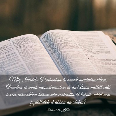 Picture 03 - Bírák 11:26 KAR - Míg Izráel Hesbonban és annak - Bible Verse Picture