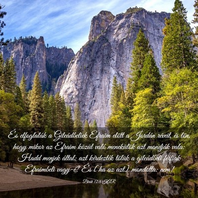 Picture 03 - Bírák 12:5 KAR - És elfoglalák a Gileádbeliek Efraim elõtt a - Bible Verse Picture