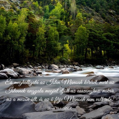 Picture 03 - Bírák 13:9 KAR - És meghallgatá az Isten Manoah kérését, mert - Bible Verse Picture