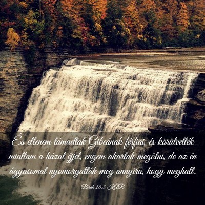 Picture 03 - Bírák 20:5 KAR - És ellenem támadtak Gibeának férfiai, és - Bible Verse Picture