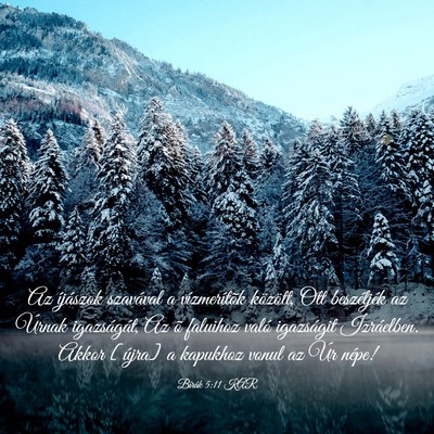 Picture 03 - Bírák 5:11 KAR - Az íjászok szavával a vízmerítõk között, - Bible Verse Picture