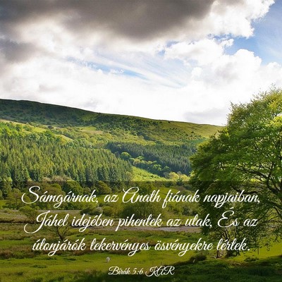 Picture 03 - Bírák 5:6 KAR - Sámgárnak, az Anath fiának napjaiban, Jáhel - Bible Verse Picture