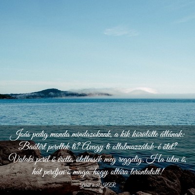 Picture 03 - Bírák 6:31 KAR - Joás pedig monda mindazoknak, a kik körülötte - Bible Verse Picture