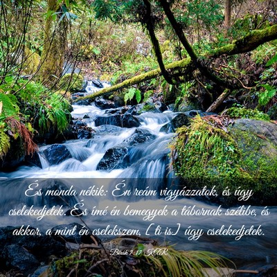 Picture 03 - Bírák 7:17 KAR - És monda nékik: Én reám vigyázzatok, és - Bible Verse Picture