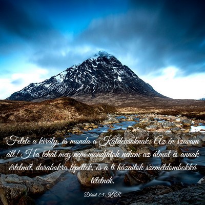 Picture 03 - Dániel 2:5 KAR - Felele a király, és monda a Káldeusoknak: Az - Bible Verse Picture