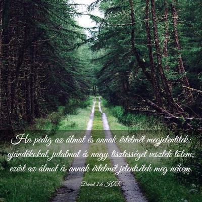 Picture 03 - Dániel 2:6 KAR - Ha pedig az álmot és annak értelmét - Bible Verse Picture