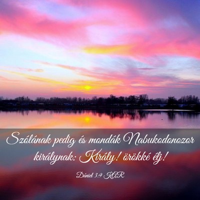 Picture 03 - Dániel 3:9 KAR - Szólának pedig és mondák Nabukodonozor - Bible Verse Picture
