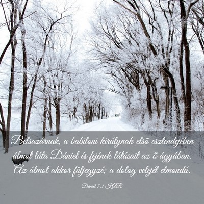 Picture 03 - Dániel 7:1 KAR - Belsazárnak, a babiloni királynak elsõ - Bible Verse Picture
